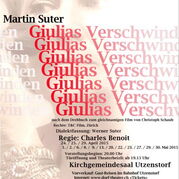Plakat «Giulias Verschwinden»