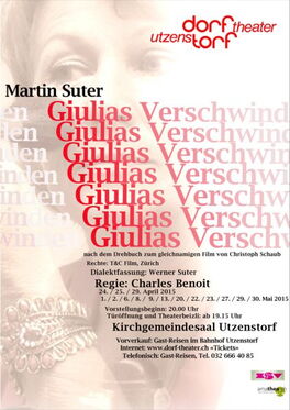 Plakat «Giulias Verschwinden»